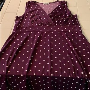 Purple and White Polka Dot Dress!!